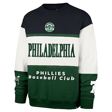 Men's '47 Green Philadelphia Phillies Tee Up Maximalist Fleece Sweatshirt