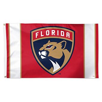 WinCraft Florida Panthers 3' x 5' Logo Stripe Deluxe Single-Sided Flag