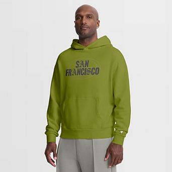 Men's Fanatics Green San Francisco 49ers Oversized Type Play Location Hoodie