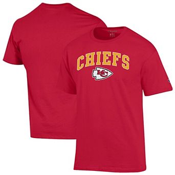 Men's Champion Red Kansas City Chiefs Arch Over Logo T-Shirt