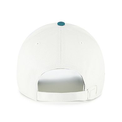 Men's '47 White/Teal San Francisco Giants Contemporary Tonal Clean Up Adjustable Hat