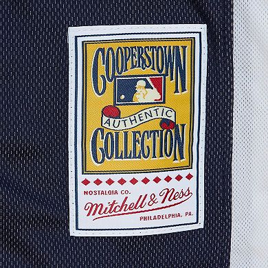 Men's Mitchell & Ness Ichiro Suzuki Navy Seattle Mariners Big & Tall Cooperstown Mesh Batting Practice Jersey