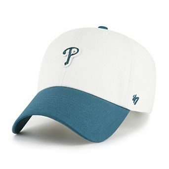 Men's '47 White/Teal Philadelphia Phillies Contemporary Tonal Clean Up Adjustable Hat