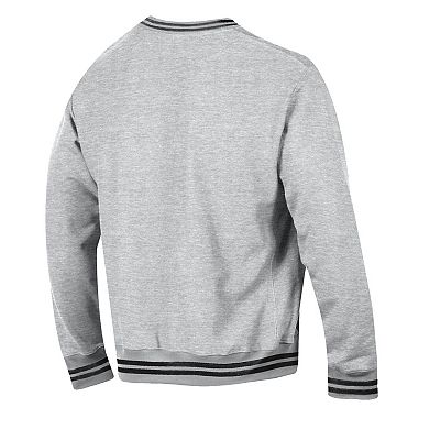 Men's Champion Heather Gray Cincinnati Reds Reverse Weave Sweatshirt