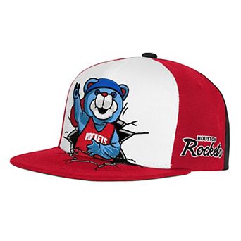 Youth Mitchell & Ness Red Houston Rockets Mascot Snapback Hat