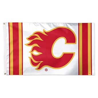 WinCraft Calgary Flames 3' x 5' Vertical Stripe Deluxe Single-Sided Flag