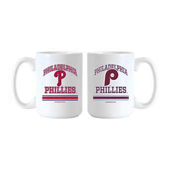 Logo Brands Philadelphia Phillies 15oz. Current & Throwback Mug Set