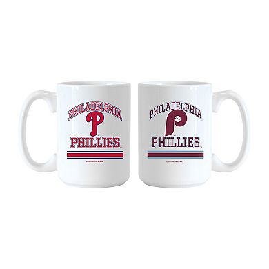 Logo Brands Philadelphia Phillies 15oz. Current & Throwback Mug Set