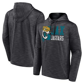 Men's Fanatics Heather Charcoal Jacksonville Jaguars Never Quit Hoodie