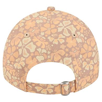 Women's New Era Tan Green Bay Packers Floral 9TWENTY Adjustable Hat