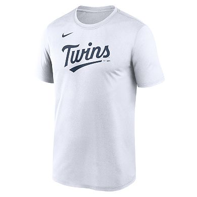 Men's Nike White Minnesota Twins New Legend Wordmark Dri-FIT T-Shirt