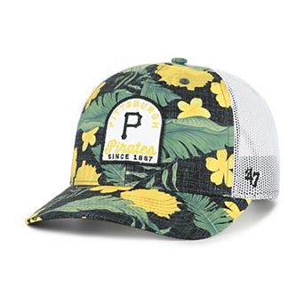 Men's '47 Black Pittsburgh Pirates Tei Beachside Adjustable Trucker Hat