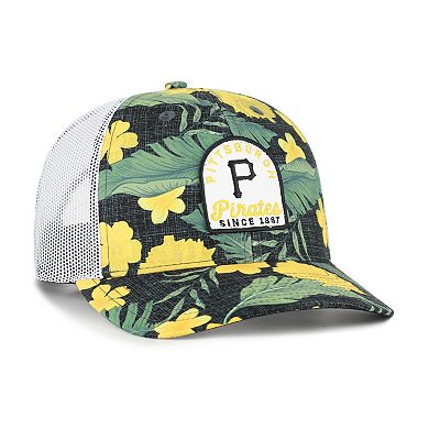 Men's '47 Black Pittsburgh Pirates Tei Beachside Adjustable Trucker Hat