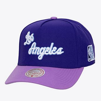 Men's Mitchell & Ness Purple Los Angeles Lakers Hardwood Classics Legendary Away Pro-Pinch Adjustable Hat