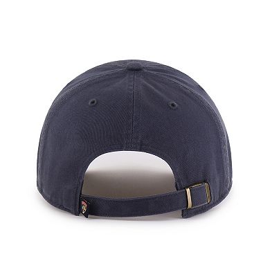 Men's '47 Navy Florida Panthers Alternate Logo Clean Up Adjustable Hat