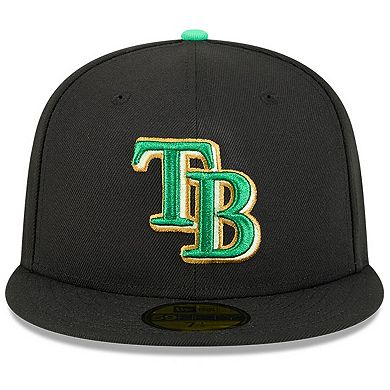 Men's New Era Black Tampa Bay Rays 2026 St. Patrick's Day 59FIFTY Fitted Hat
