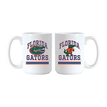 Logo Brands Florida Gators 15oz. Current & Throwback Mug Set