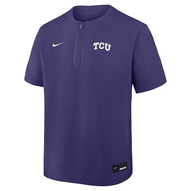 Men's Nike Purple TCU Horned Frogs Dri-FIT Quarter-Zip Windshirt