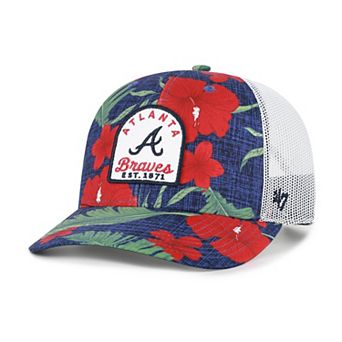 Men's '47 Navy Atlanta Braves Tei Beachside Adjustable Trucker Hat