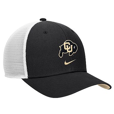 Men's Nike Black Colorado Buffaloes Rise Trucker Adjustable Hat