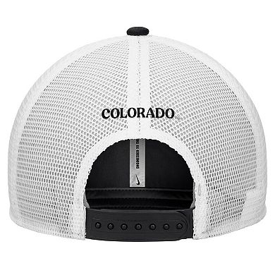 Men's Nike Black Colorado Buffaloes Rise Trucker Adjustable Hat