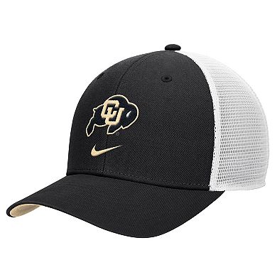 Men's Nike Black Colorado Buffaloes Rise Trucker Adjustable Hat