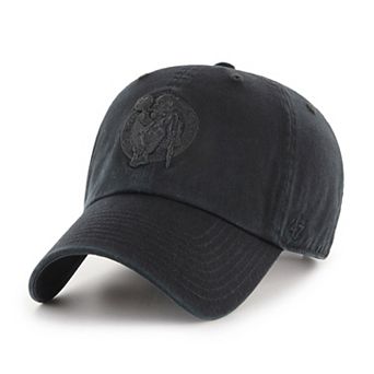 Men's '47 Boston Celtics Black on Black Clean Up Adjustable Hat