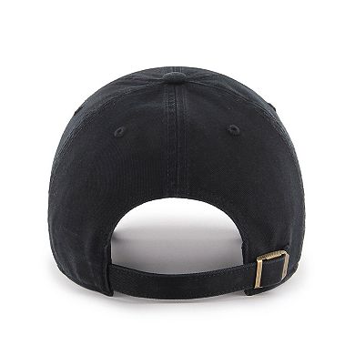 Men's '47 Boston Celtics Black on Black Clean Up Adjustable Hat
