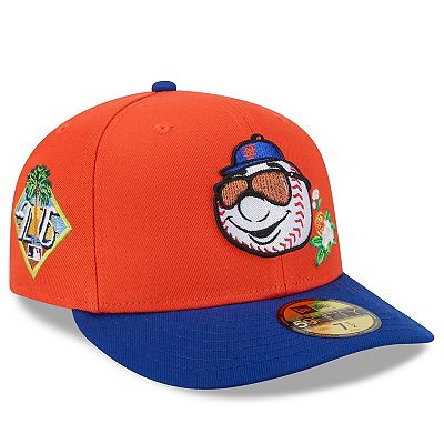 帽子 PC 59FIFTY 2026 MLB SpringTraining 7 1/2 Men's New Era Orange/Royal New York Mets 2026 Spring Training