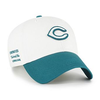 Men's '47 White/Teal Cincinnati Reds Contemporary Tonal Clean Up Adjustable Hat