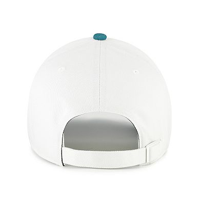Men's '47 White/Teal Chicago White Sox Contemporary Tonal Clean Up Adjustable Hat