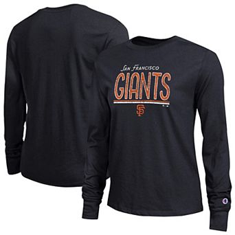 Women's Champion Black San Francisco Giants Long Sleeve T-Shirt