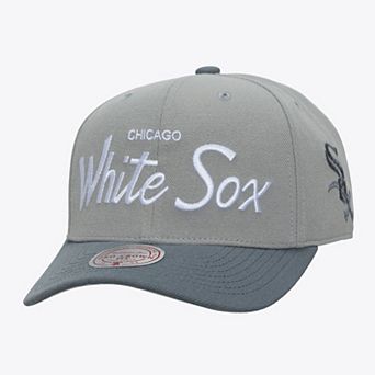 Men's Mitchell & Ness Gray Chicago White Sox Thunderstorm Head Coach Pro-Crown Adjustable Hat