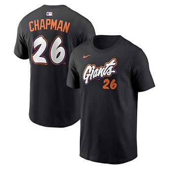 Men's Nike Matt Chapman Black San Francisco Giants City Connect Name & Number T-Shirt
