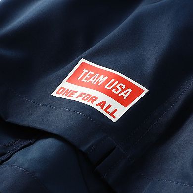 Men's Chubbies Navy Team USA The Undercover Medalist Classic Lined Swim Trunks