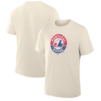 Men's Fanatics Tan Montreal Expos Alt Logo Legacy T-Shirt