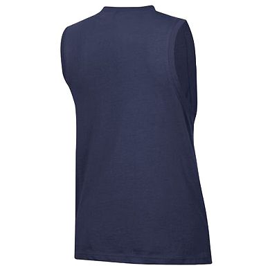 Women's Champion Navy Atlanta Braves Muscle Tank Top