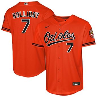 Youth Nike Jackson Holliday Orange Baltimore Orioles Alternate 2 Stadium Player Jersey