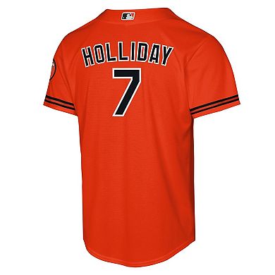 Youth Nike Jackson Holliday Orange Baltimore Orioles Alternate 2 Stadium Player Jersey