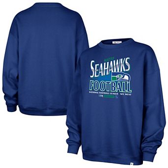 Women's '47 College Navy Seattle Seahawks Regional Oversized Sweatshirt