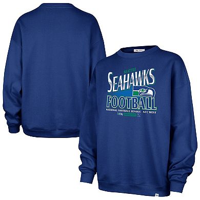 Women's '47 College Navy Seattle Seahawks Regional Oversized Sweatshirt