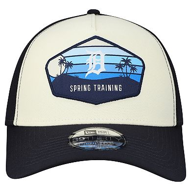 Men's New Era Stone Detroit Tigers 2026 Spring Training Fan Pack Gradient 39THIRTY Flex Hat