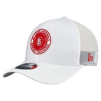 Men's New Era White St. Louis Cardinals 2026 Spring Training Fan Pack 9SEVENTY Adjustable Trucker Hat