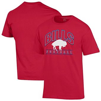 Men's Champion Red Buffalo Bills Jersey T-Shirt