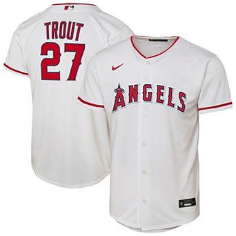 Youth Nike Mike Trout White Los Angeles Angels Home Replica Player Jersey