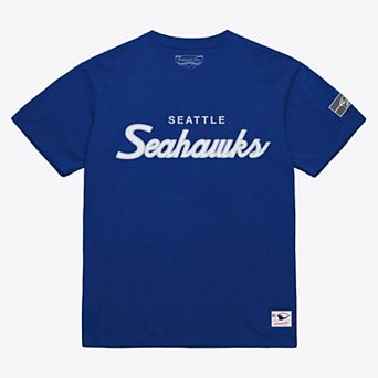 Men's Mitchell & Ness Royal Seattle Seahawks Head Coach Classic T-Shirt