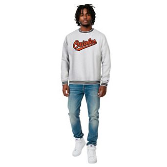 Men's Champion Heather Gray Baltimore Orioles Reverse Weave Sweatshirt