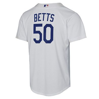 Youth Nike Mookie Betts White Los Angeles Dodgers Home Replica Player Jersey