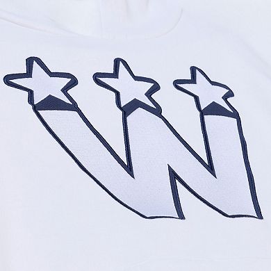 Men's Mitchell & Ness White Washington Capitals Arctic Fleece Hoodie