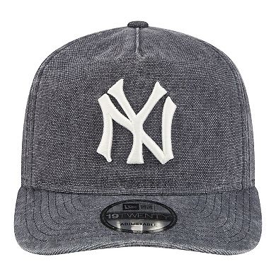 Men's New Era Navy Heather New York Yankees Throwback Denim Classic 19TWENTY Adjustable Hat
